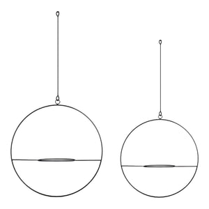 Zawieszka na rośliny Opsterland w zestawie 2 szt. czarna [en.casa]
