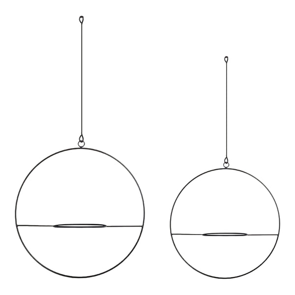 Zawieszka na rośliny Opsterland w zestawie 2 szt. czarna [en.casa]