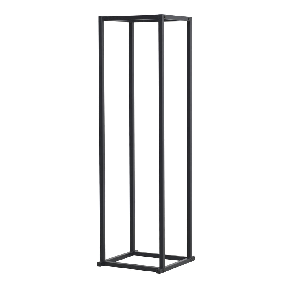 Kaminholzregal Tibro Stahl 35x35x120 cm Schwarz [en.casa] - premiumXL