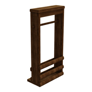 Uchwyt na papier toaletowy z drewna sosnowego Thyborøn [en.casa]