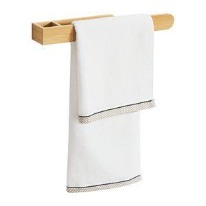 Bambusowy wieszak ścienny na ręczniki Tønsberg [en.casa]