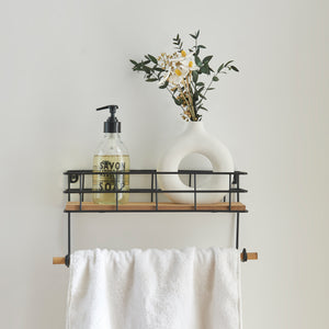 Półka ścienna Slangerup 16 x 33 x 10 cm [en.casa]