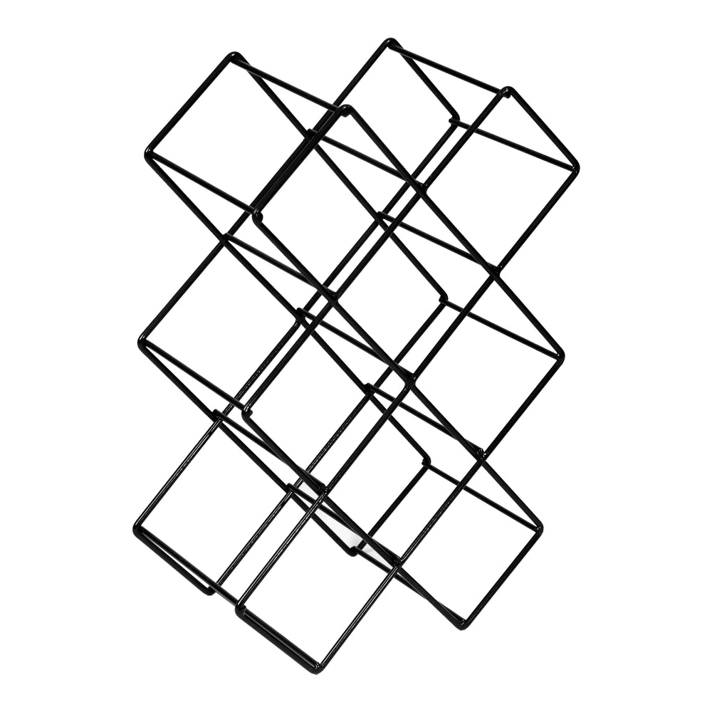 Weinregal Apremont für 8 Flaschen Metall Schwarz [en.casa] - premiumXL