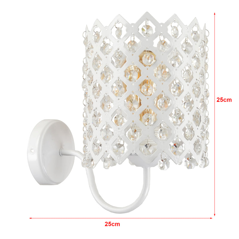 Szkic wymiarowy Lampa ścienna Kingsbury White [lux.pro]