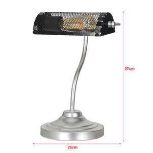Lampa stołowa Ditton srebrny / czarny [lux.pro]