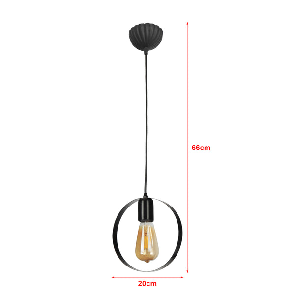 Lampa wisząca Cirencester czarna [lux.pro]