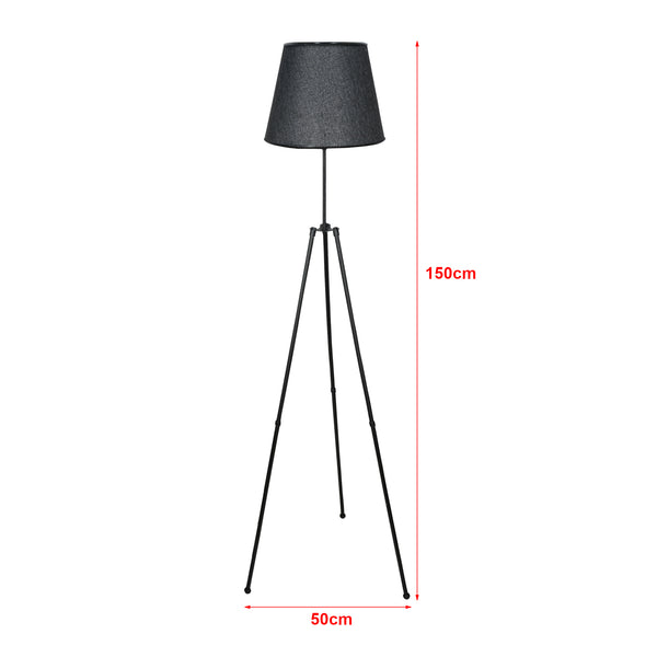 Lampa stojąca Musselburgh 1 x E27 metal czarny [lux.pro]