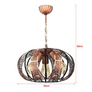 Lampa wisząca Harpenden 3 x E27 w kolorze miedzi [lux.pro]