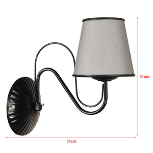 Lampa ścienna Hampshire 1 x E27 szara [lux.pro]
