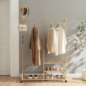 Wieszak na ubrania Ikaalinen bambusowy [en.casa]