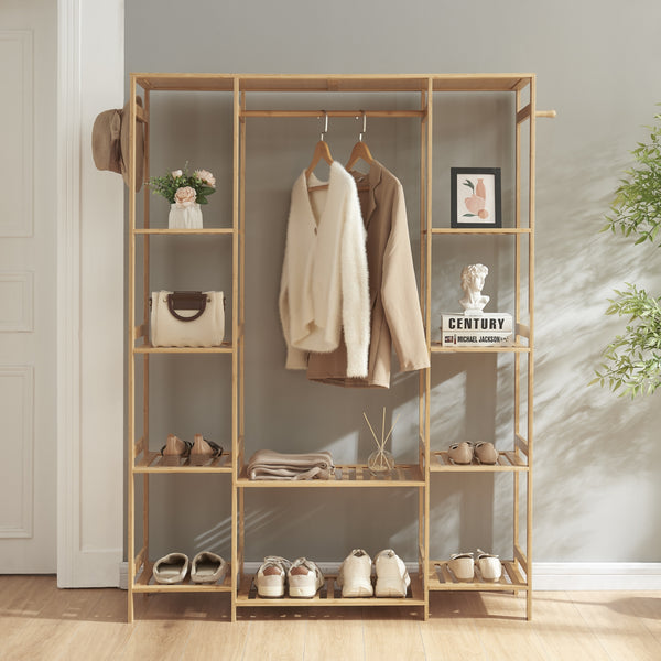 Wieszak bambusowy Ilomantsi [en.casa]