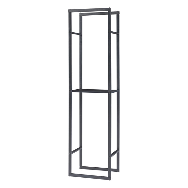 Ulvila stojak na drewno opałowe z półką 45x30x170cm [en.casa]