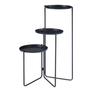 Stojak na rośliny Ostre z 3 półkami metalowymi [en.casa]