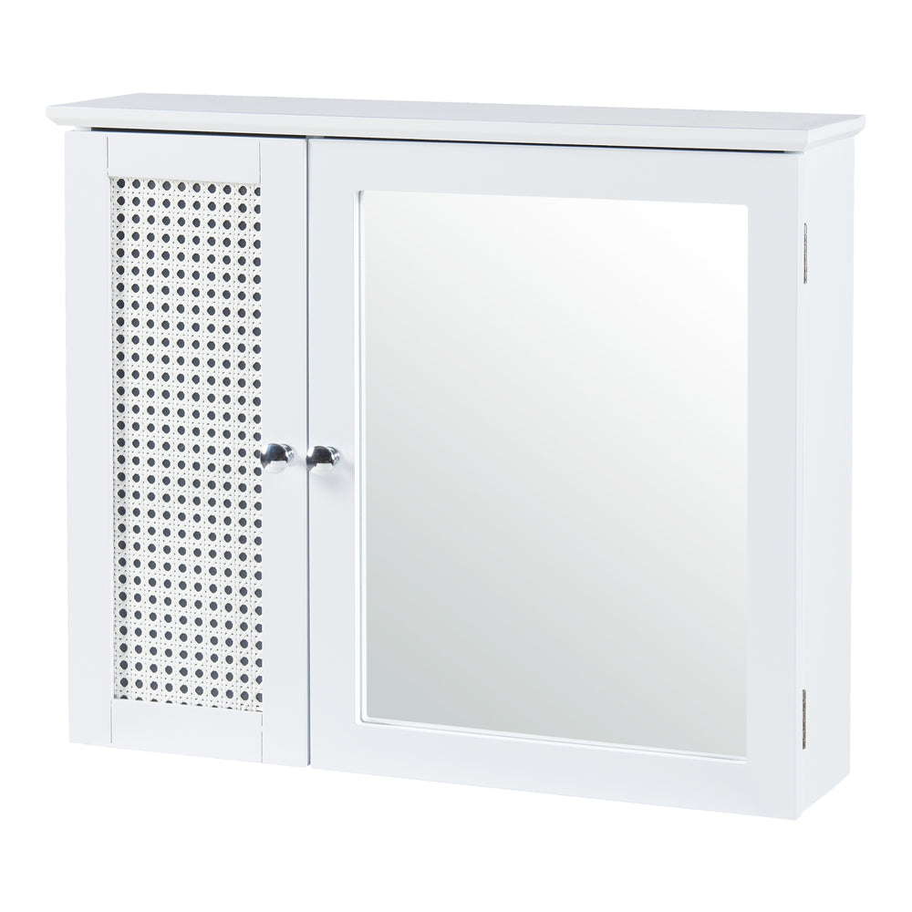 Spiegelschrank Karlsøy 50x60x15cm Weiß [en.casa] - premiumXL
