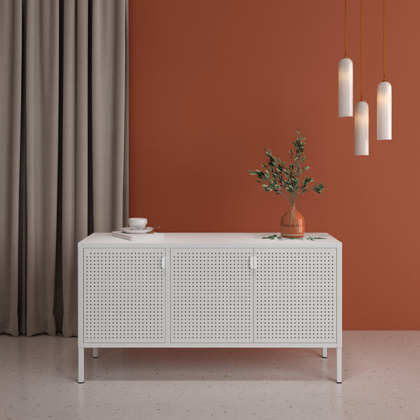 Szafka pod telewizor Castelli 114 x 40 x 60 cm stal [en.casa]