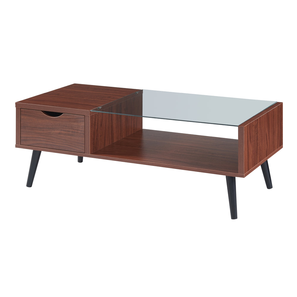 Stolik kawowy Markaryd w optyce orzecha włoskiego [en.casa]