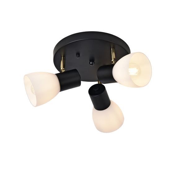 Lampa sufitowa Abbey czarny / biały [lux.pro]