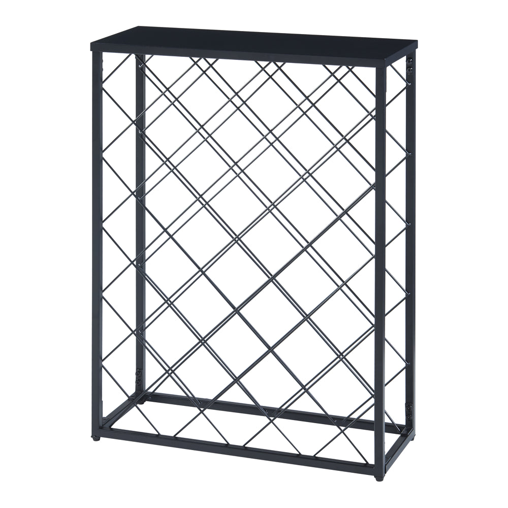 Weinregal Taivassalo für 25 Flaschen Schwarz [en.casa] - premiumXL