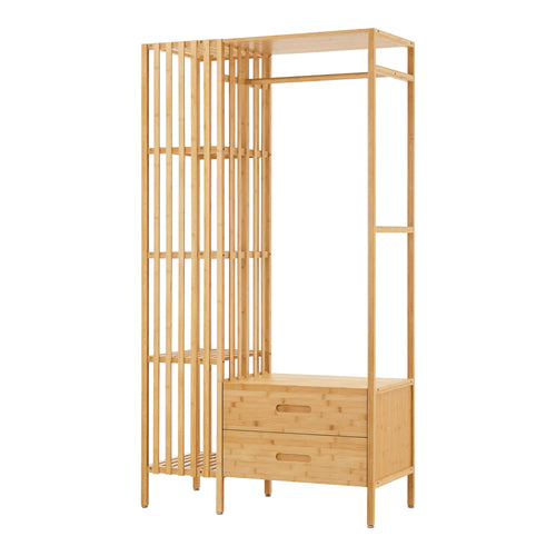 Wieszak na płaszcze Varanger 185x100x45 cm bambus [en.casa]