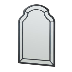 Lustro ścienne Puolanka 90x60 cm czarne [en.casa]