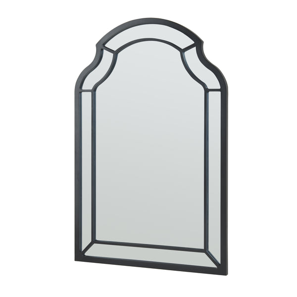 Lustro ścienne Puolanka 90x60 cm czarne [en.casa]