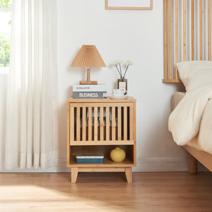 Stolik nocny Ypäjä 50x42x39cm bambus [en.casa]