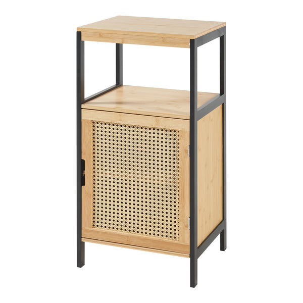 Szafka łazienkowa Tervola 80x40x35cm bambus czarny [en.casa]