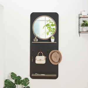 Panel do szafy Helsinge z lustrem 140x60x16 cm [en.casa]