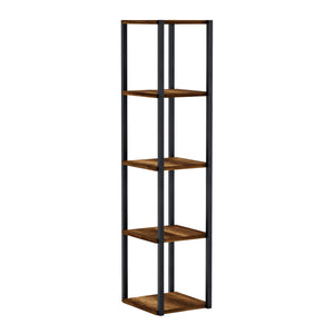 Regał Uusikaupunki w kolorze orzechowym/czarnym [en.casa]