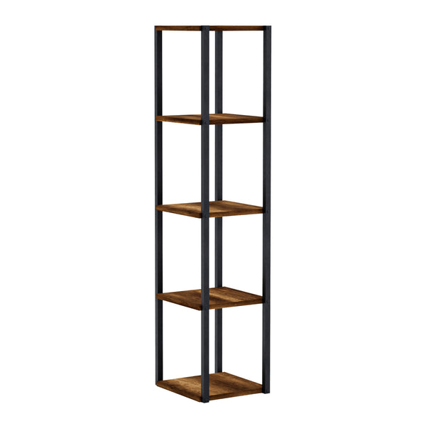 Regał Uusikaupunki w kolorze orzechowym/czarnym [en.casa]