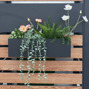 Doniczka na kwiaty Achtkarspelen 50x12x15cm antracyt [en.casa]