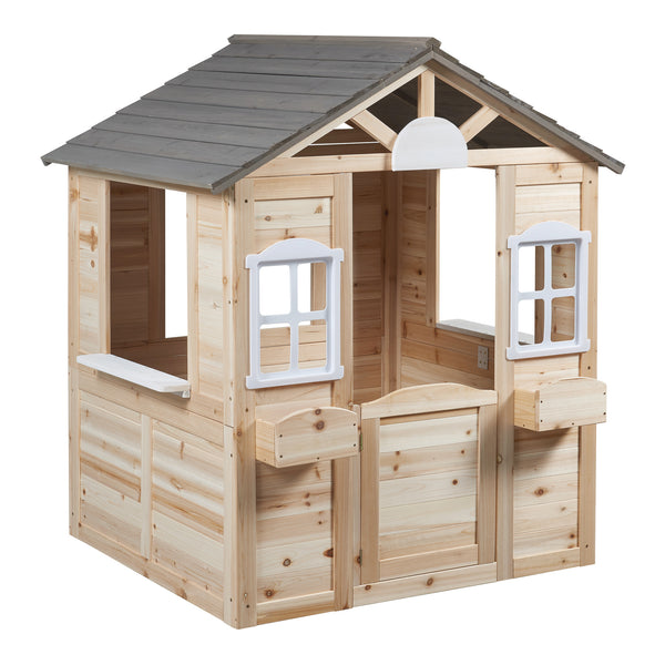 Domek do zabawy Acciano 131x113x97 cm drewno jodłowe [casa.pro]