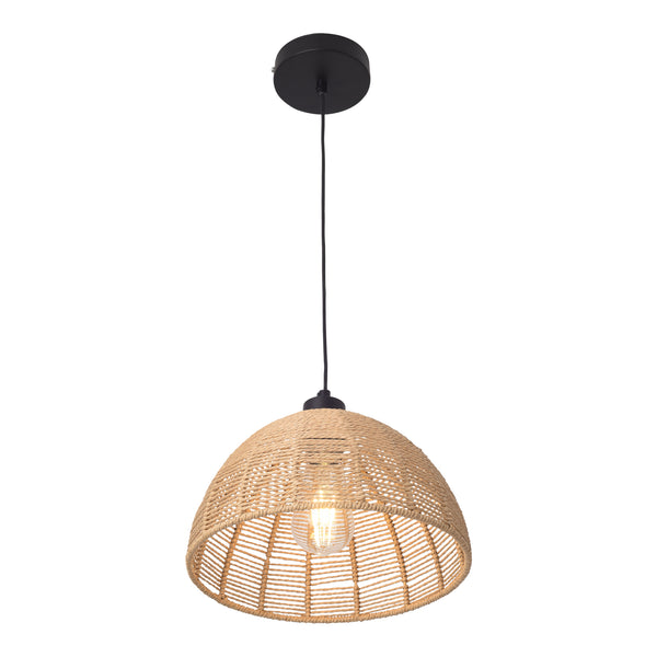Lampa wisząca Romsey metal+rattan [lux.pro]