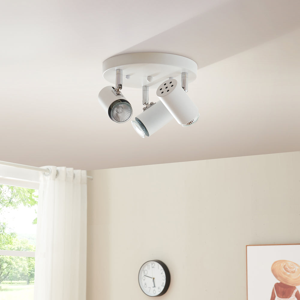 Deckenleuchte Bathgate 3 x GU10 Weiß [lux.pro] - premiumXL