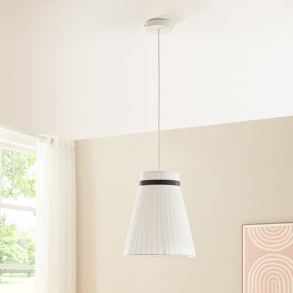 Lampa wisząca Broughton biała [lux.pro]
