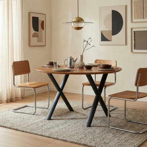 Stelaż stołu Klixjö zestaw 2 szt. stal 72x70x10 cm czarny [en.casa]