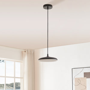 Lampa wisząca Oupilu ze zintegrowanymi diodami LED metal 120x25x25 cm czarny/biały [lux.pro]