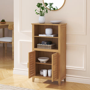 Szafka boczna Rirg 92x50x25 cm bambus naturalny [en.casa]