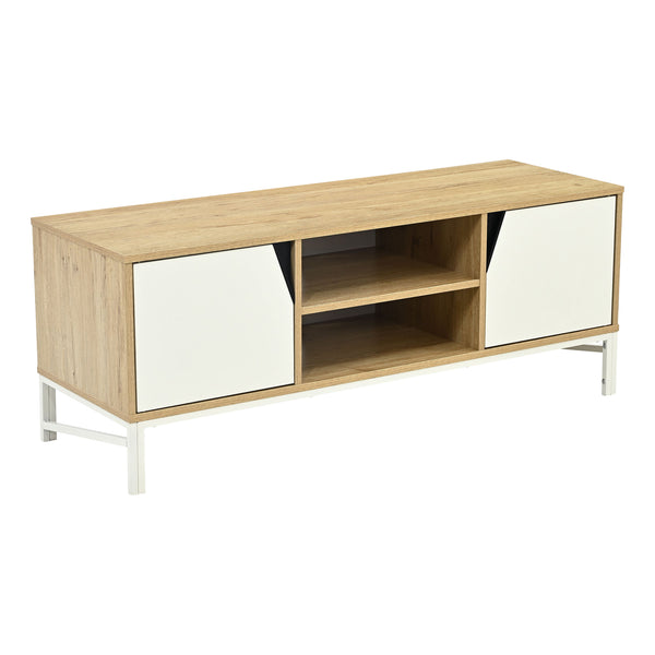 Szafka RTV Kerrköndam 120x40x46 cm dąb dekor/biały [en.casa]