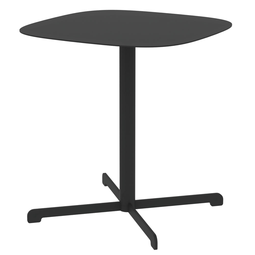 Stolik boczny na zewnątrz Foggia 43x40x40 cm stal antracytowa [casa.pro]