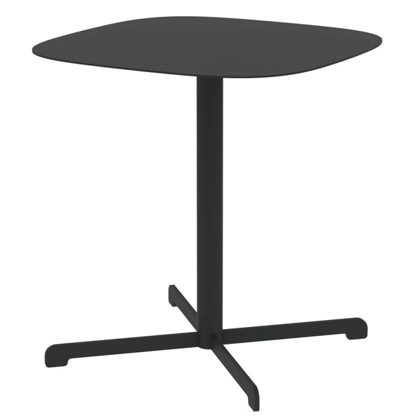 Stolik boczny na zewnątrz Foggia 43x40x40 cm stal antracytowa [casa.pro]