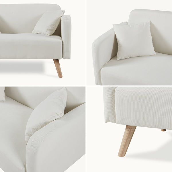 Sofa 2-osobowa Midt 132x70x81 cm [en.casa]