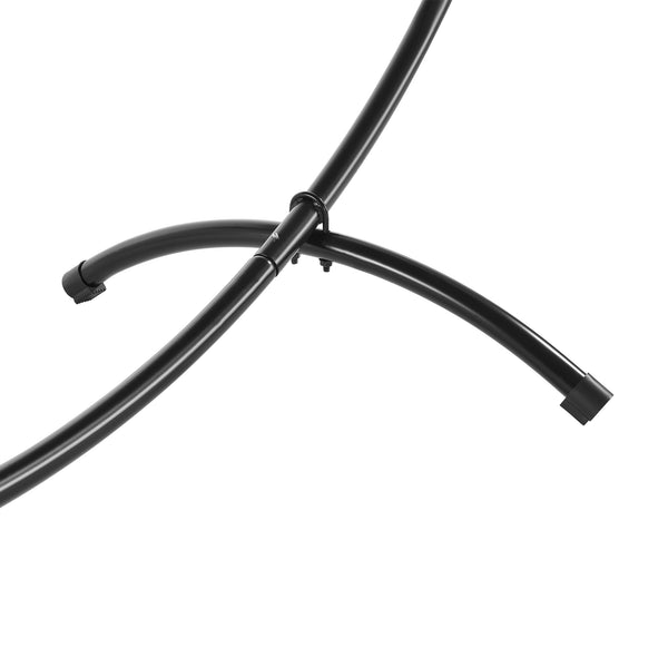 Hamak ze stelażem 290 cm Czarny Uniwersalny casa.pro