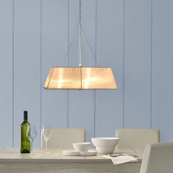 [lux.pro]® Lampa wisząca sufitowa - biała (4 x E14)