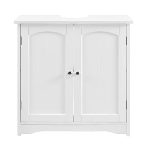 Szafka pod umywalkę biała 60x60x30cm en.casa