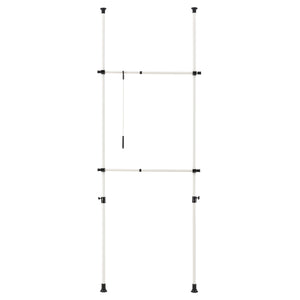 Wieszak teleskopowy Kemi biały [en.casa]