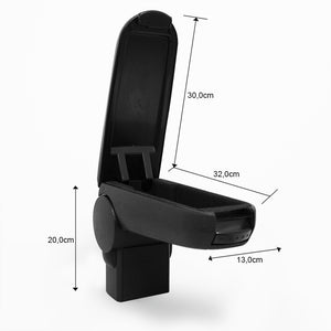 Podłokietnik środkowy VW Golf IV, Bora, Beetle czarny ze schowkiem [pro.tec]