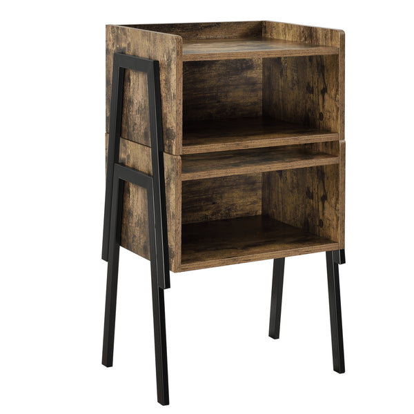 Stolik nocny Andernach 52x42x35 cm kolory drewna en.casa