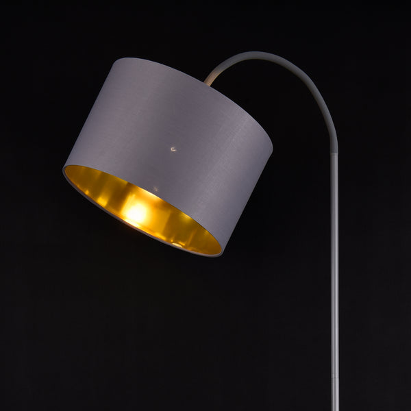 Lampa podłogowa Toledo 173cm 1xE27 metal szary lux.pro