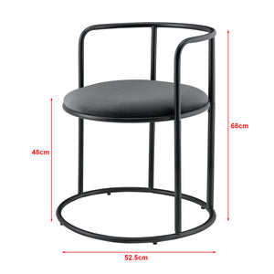 Stół z 2 krzesłami Älvkarleby Black en.casa